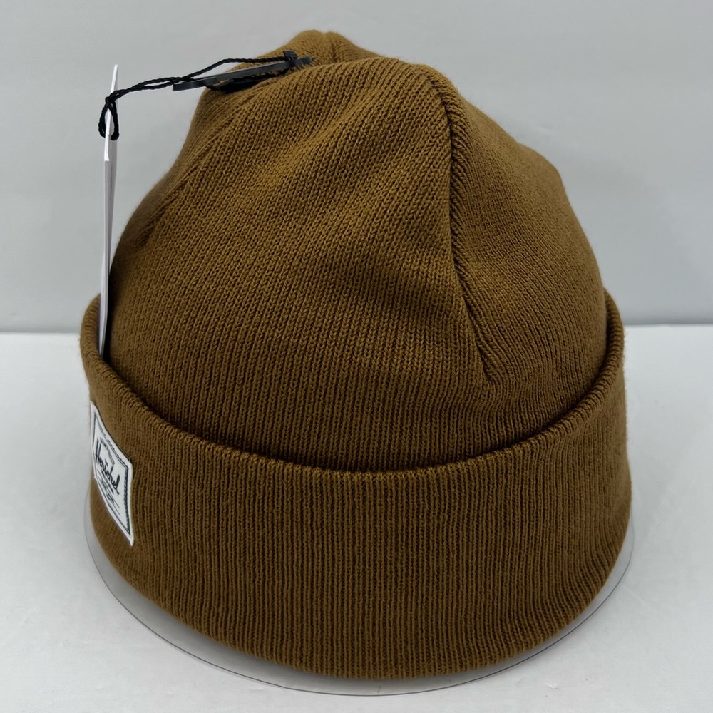 HERSCHEL SUPPLY CO. CAMEL COLOR, DOUBLE LINED VERY WARM BEANIE,UNISEX, ONE SIZE - Picture 2 of 16
